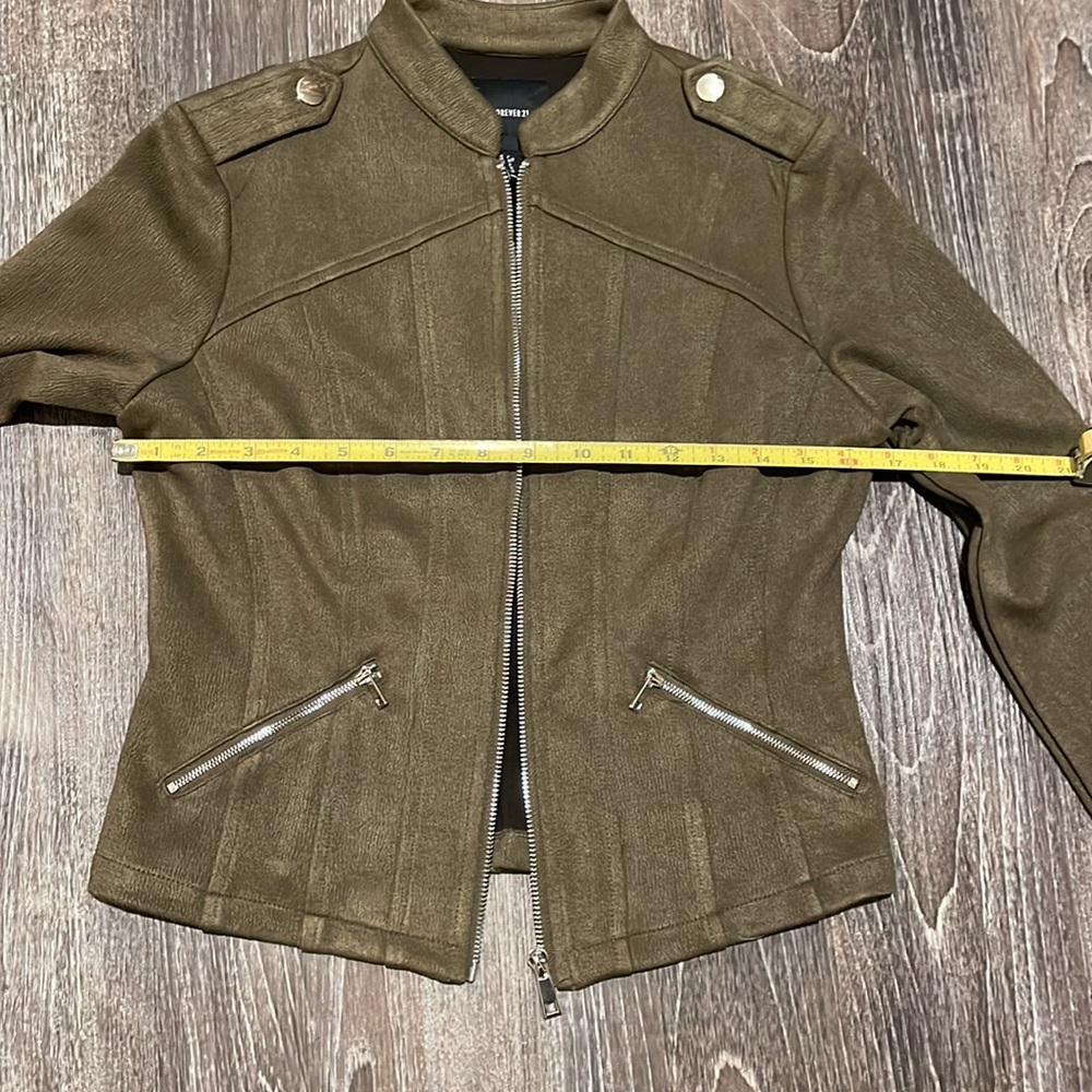 Forever 21 Olive Green Jacket/Blazer Size Small - Picture 7 of 10